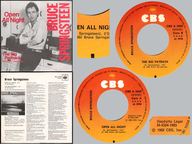 Bruce Springsteen - OPEN ALL NIGHT / THE BIG PAYBACK